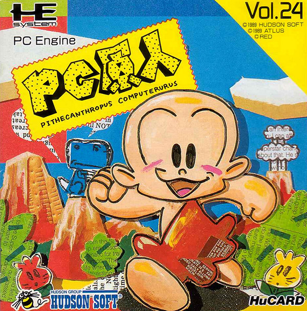 PC Genjin box art for PC Engine